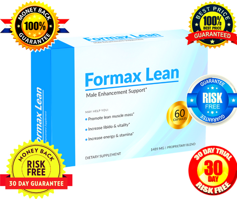 Formax Lean Male Enhancement Pills - Testosterone Support Male - Limited Stock